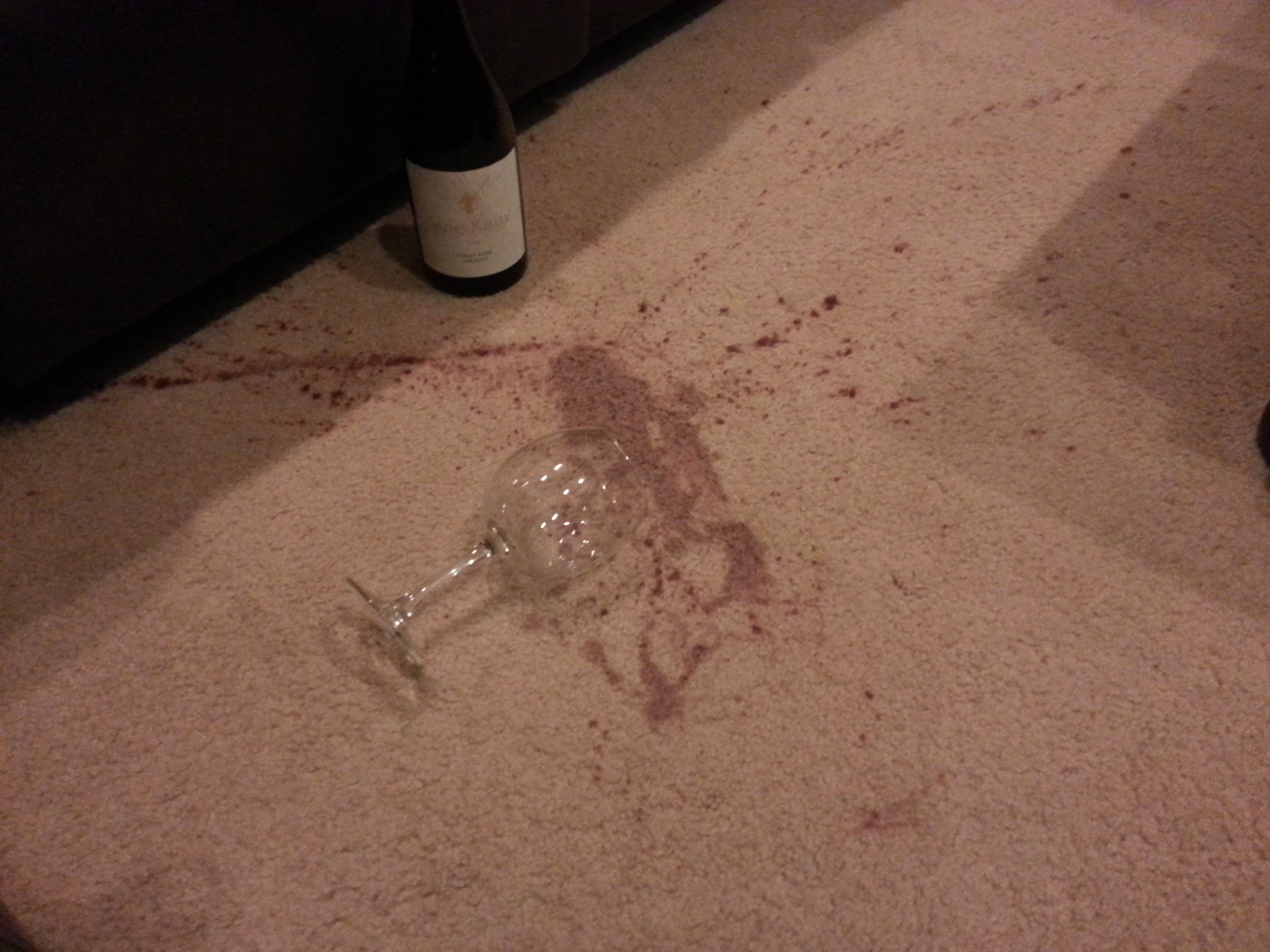 Red Wine Spill On Carpet